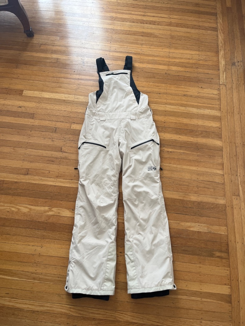 Mountain Hardwear White and Black Ski Bib Hardwear